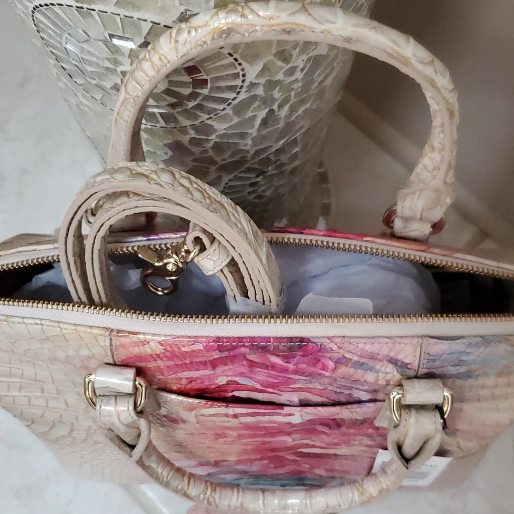 ๐งก๐ BRAHMIN ENTICE OMBRE Duxbury Satchel ONLY ๐๐งก - Picture 8 of 9